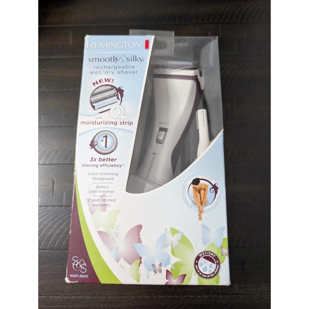 Remington Smooth &‎ Silky Trimmer Rechargeable SmoothGlide WDF- 3600 New Sealed